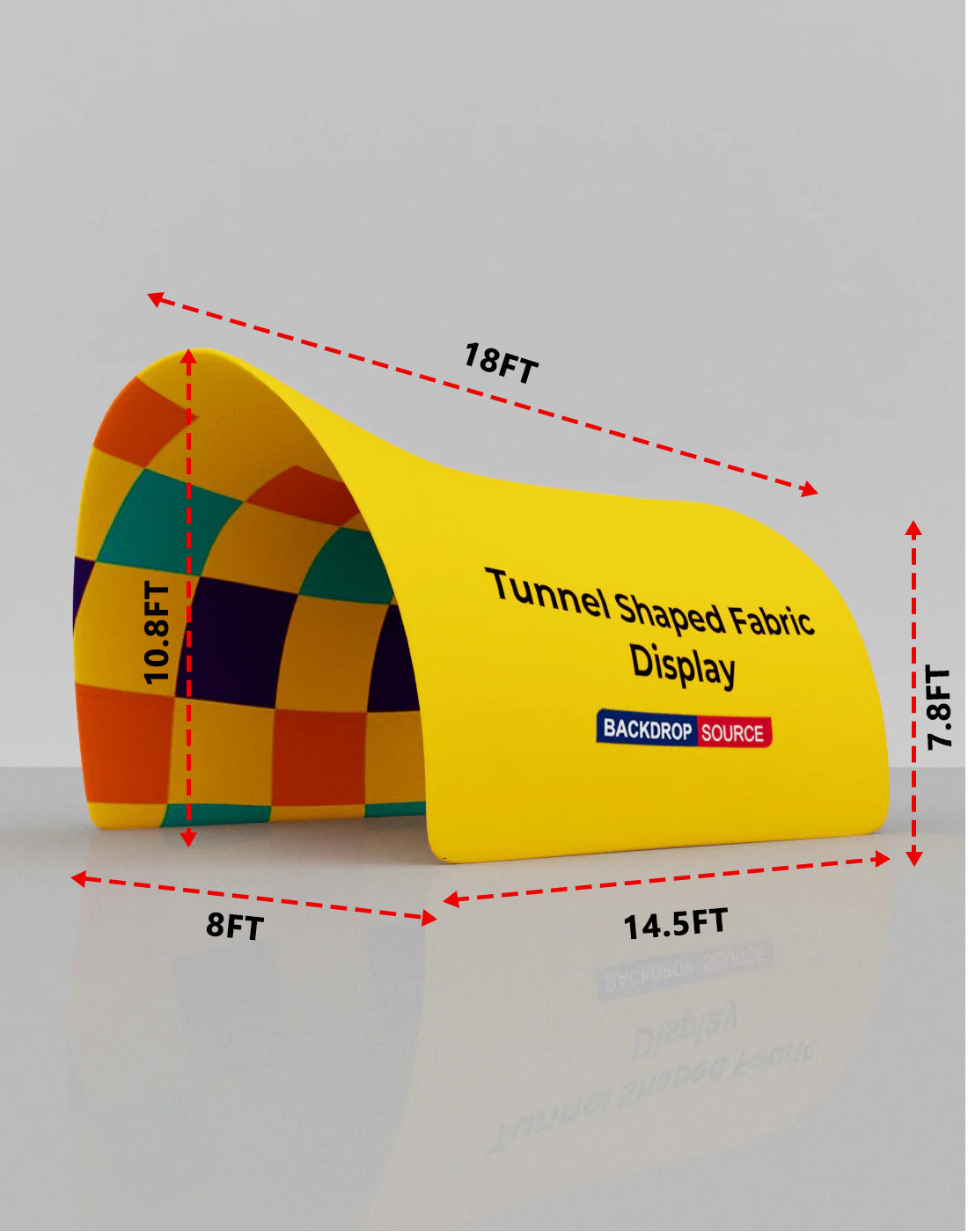 Tunnel Shaped Fabric Display