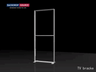 Exhibidor modular de luz SEG de 10 pies para ferias comerciales - Modelo 1