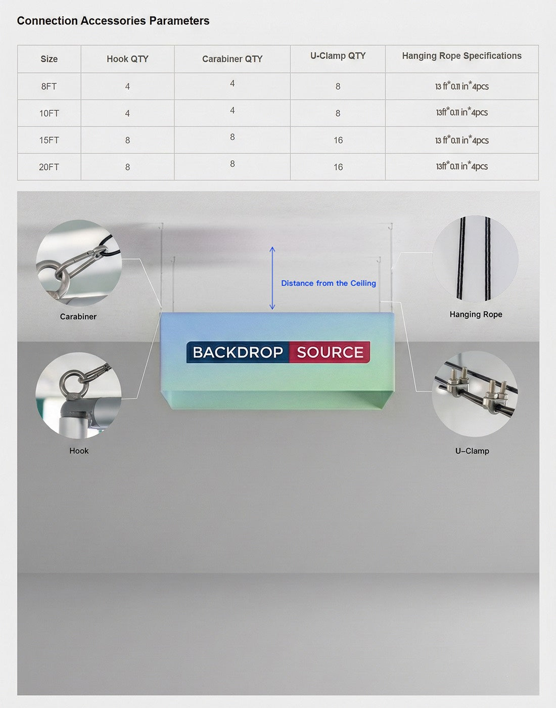 Backlit Rectangle Hanging Banner