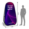 Banners verticales emergentes (impresos a doble cara)