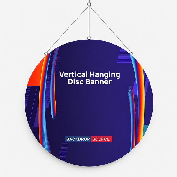Vertical Hanging Disc Banner