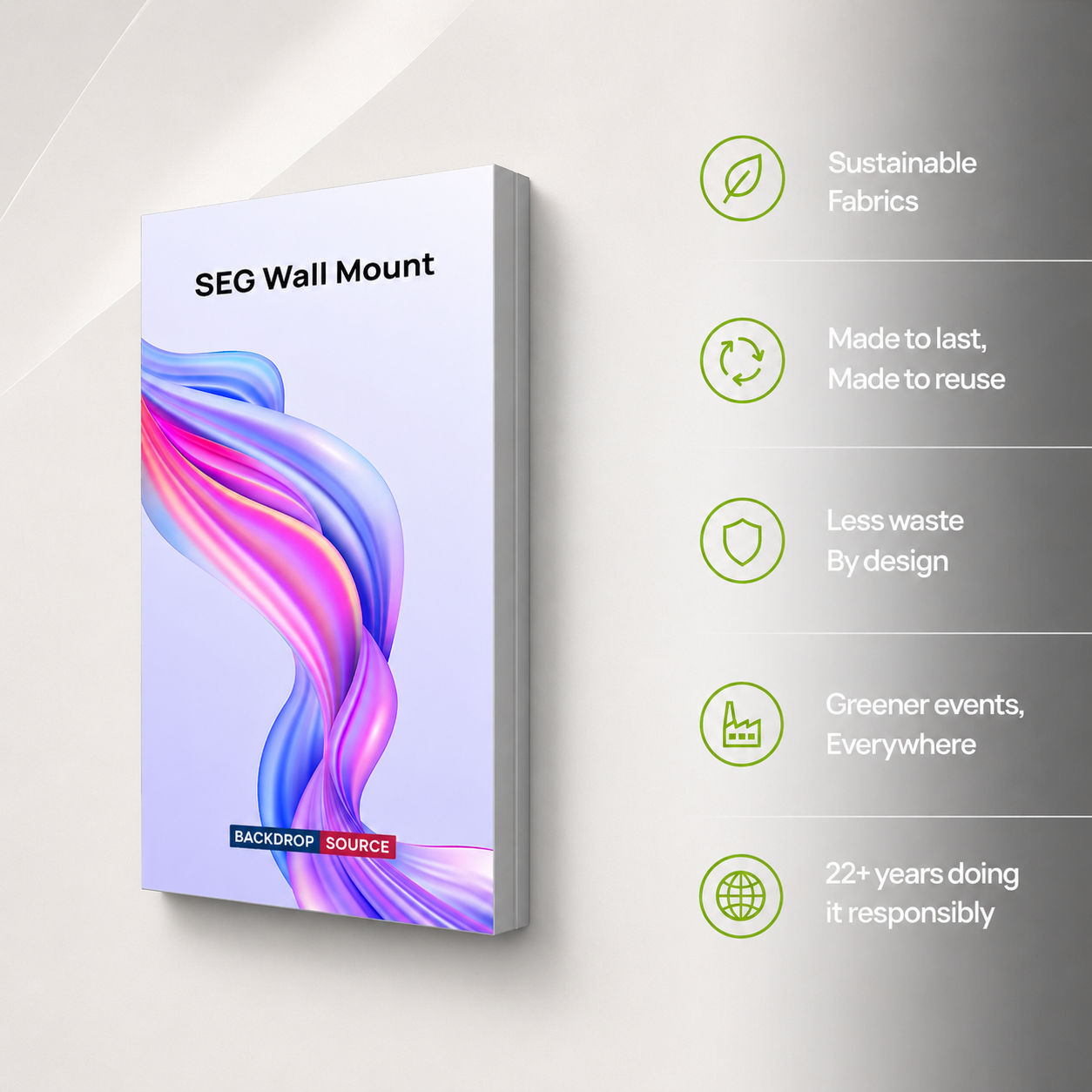 Wall-Mounted SEG Fabric display - 3.15