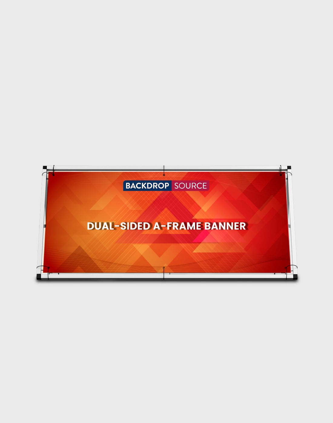 Two Panel Banner Dual-Sided A-Frame Banner – Backdropsource