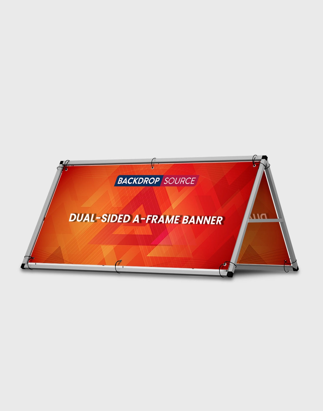Two Panel Banner Dual-Sided A-Frame Banner – Backdropsource