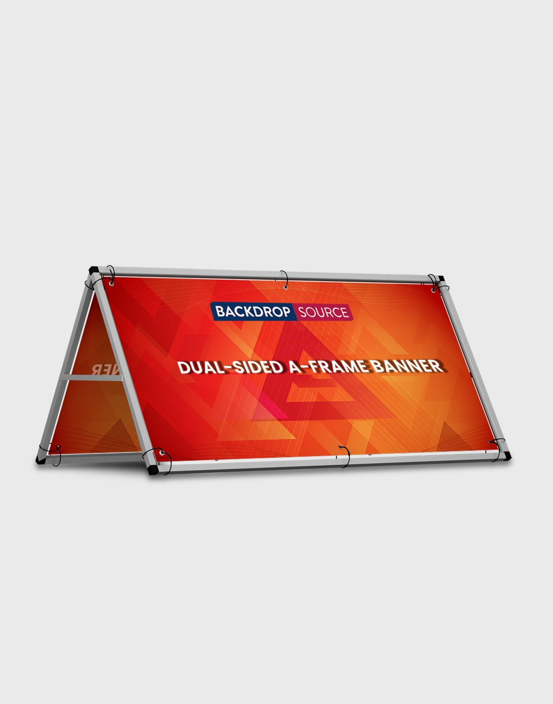 Two Panel Banner Dual-Sided A-Frame Banner – Backdropsource