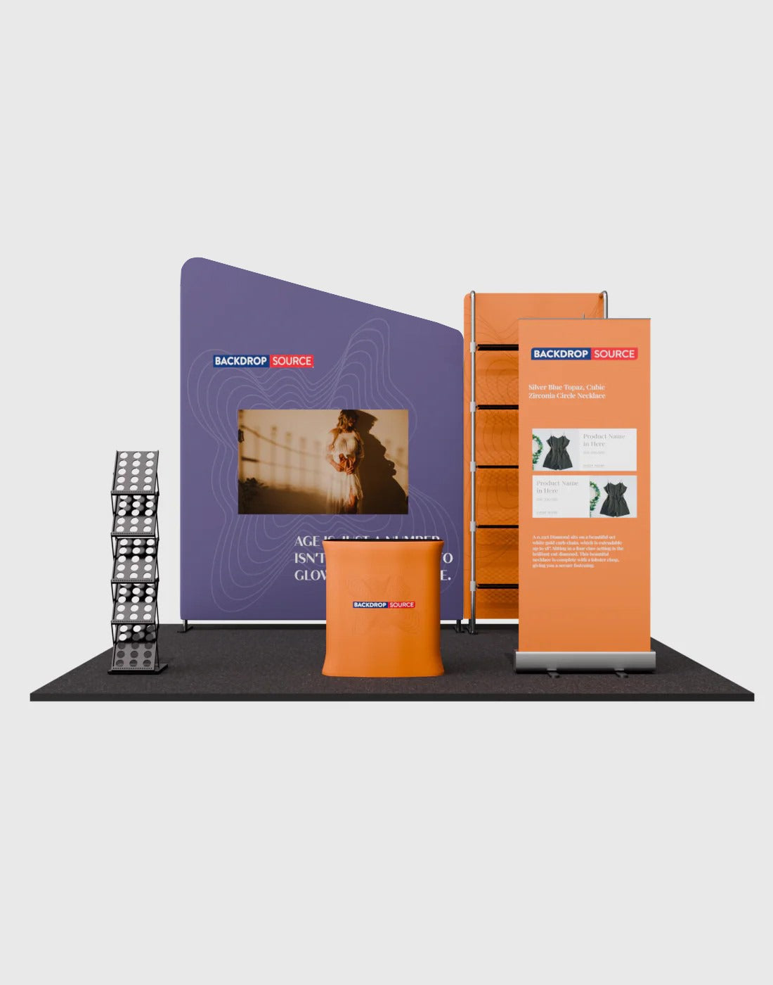 Portable Exhibit Display 10ft x 10ft - Model 18