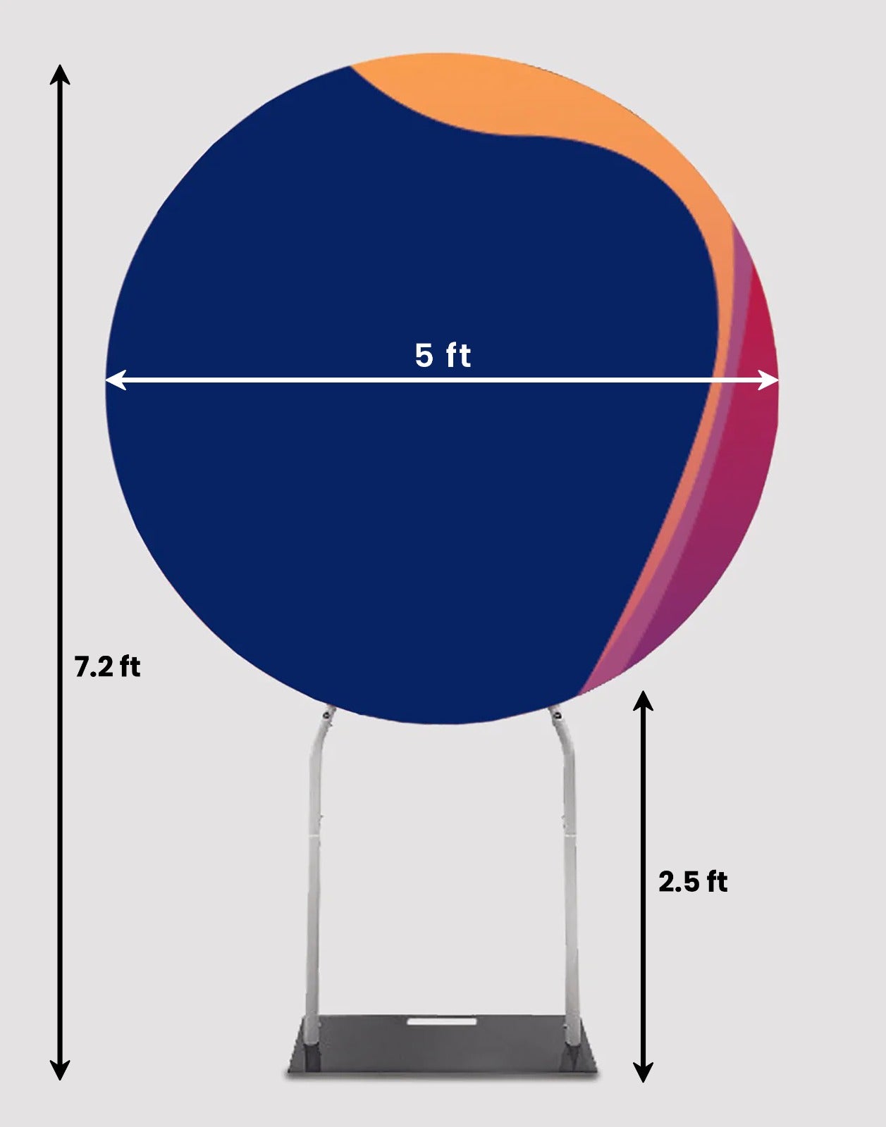 Round Frame High Leg Stand