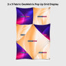 2 x 3 Fabric GeoMetrix Pop Up Grid Display
