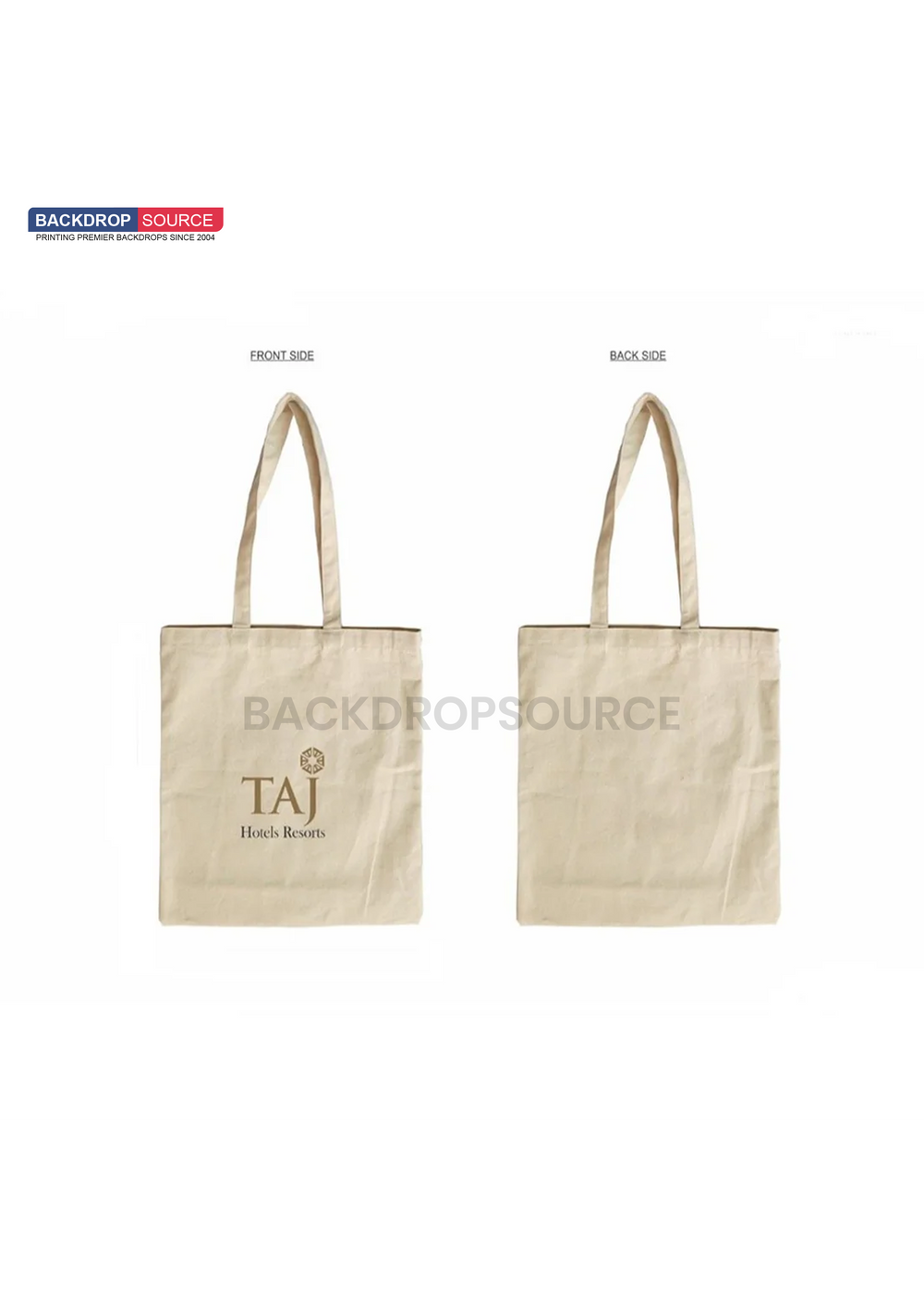 White Canvas Cotton Tote Bag