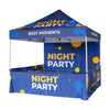 10ft x 10ft Fabric Event Tent with Folding Counter Table