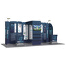 Magnetic Fabric Banner Stand Exhibition Kit with L-Shaped Display & Pop-Up Booths - front view