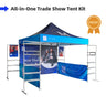 10ft x 10ft Fabric Canopy Kit A5 with TV Racks & Display Shelves