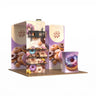 Magnetic Fabric Banner Stand & L-Shaped Shelving Display Exhibition Kit with Pop-Up Booth - angled view