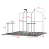 Magnetic Fabric Banner Stand & Pop-Up Booth Exhibition Kit - frame dimensions