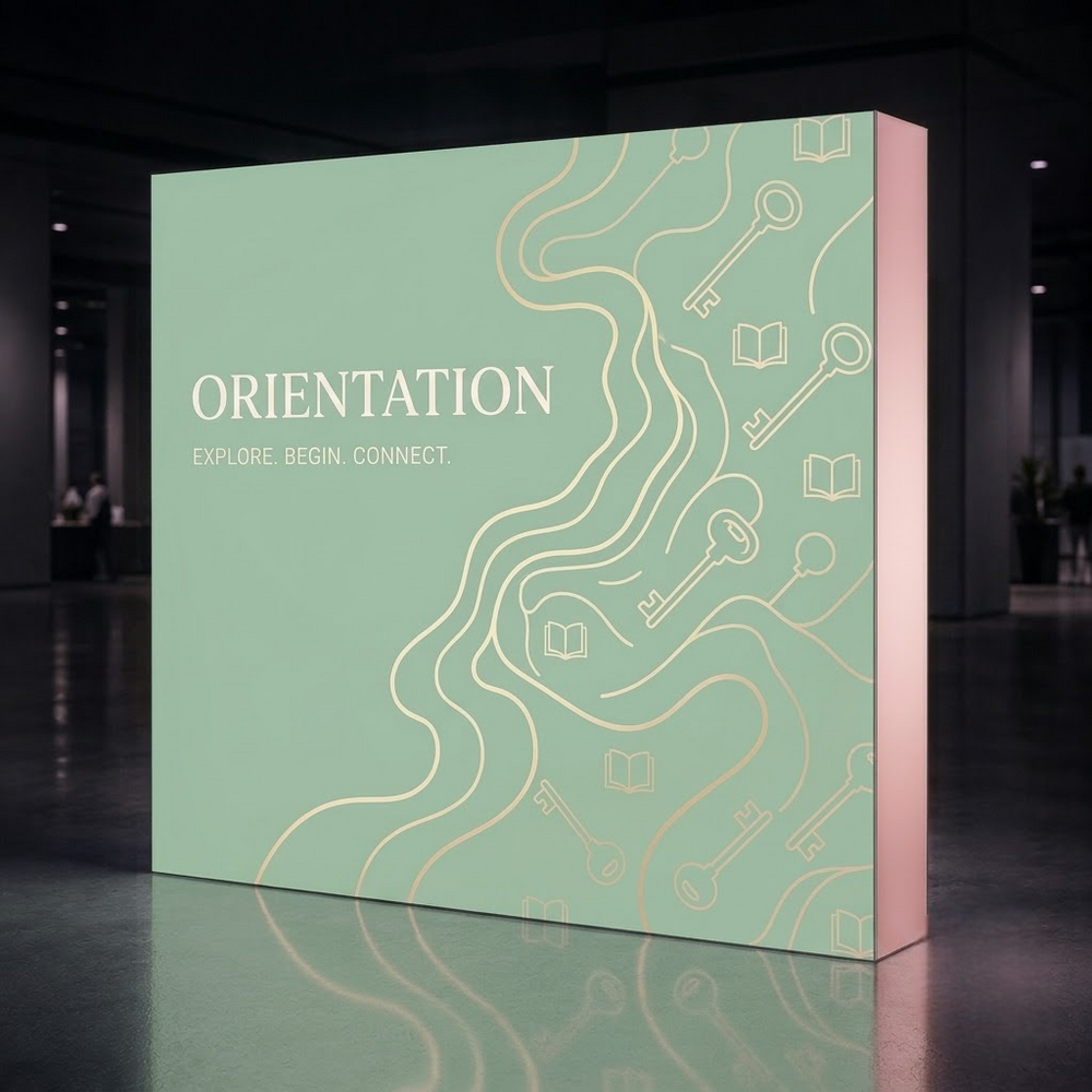Backlit Pop Up Display for University Recruiting