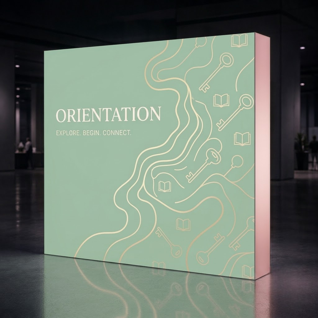 Backlit Pop Up Display for University Recruiting