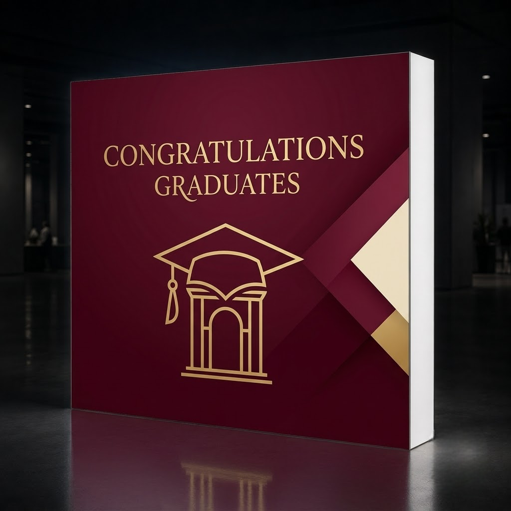 Backlit Pop Up Display for University Recruiting