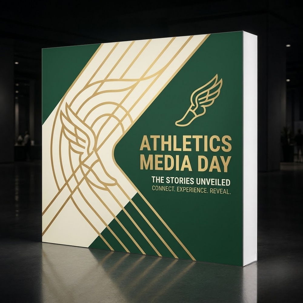 Backlit Pop Up Display for University Recruiting
