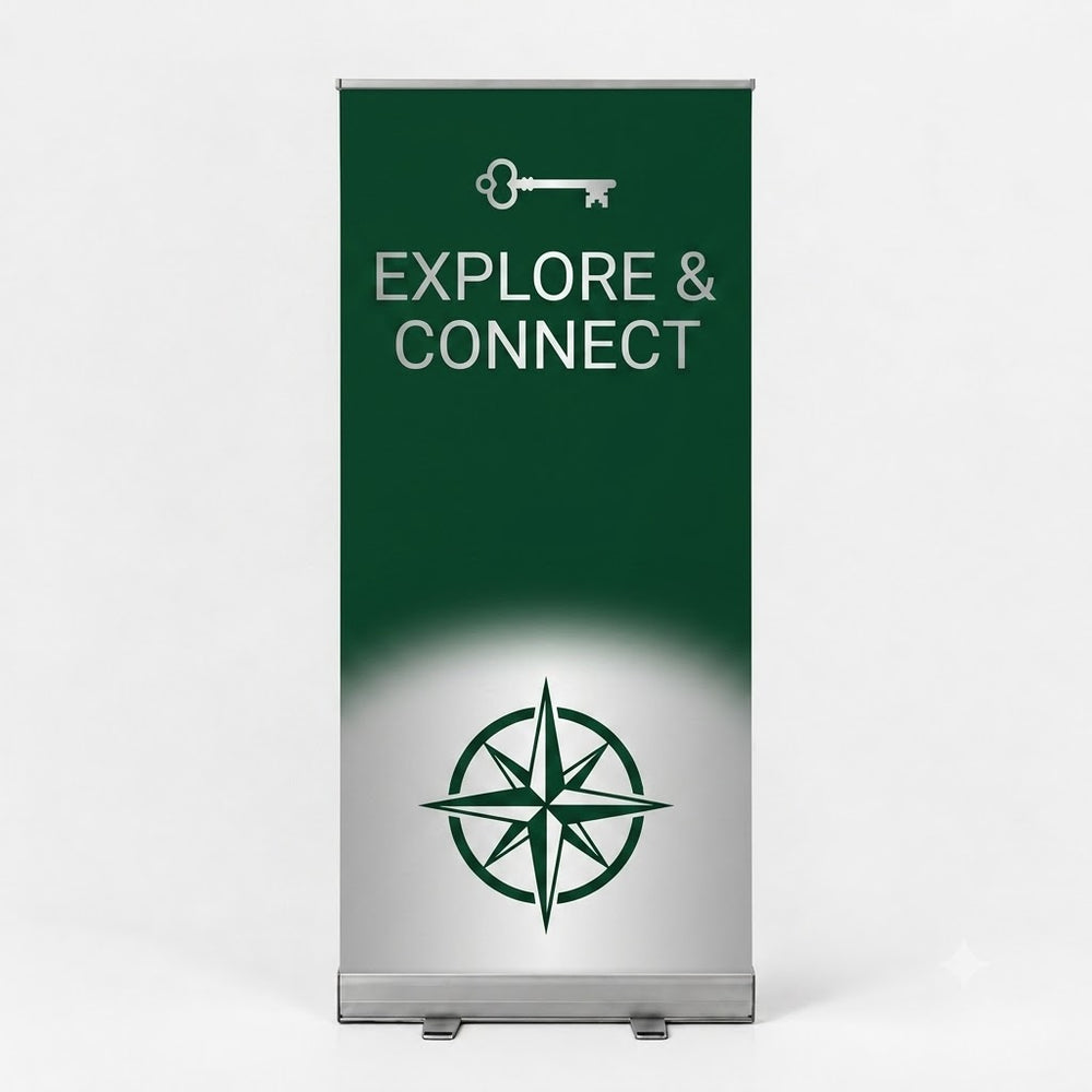 Budget Roll Up Banner for Campus & School Events