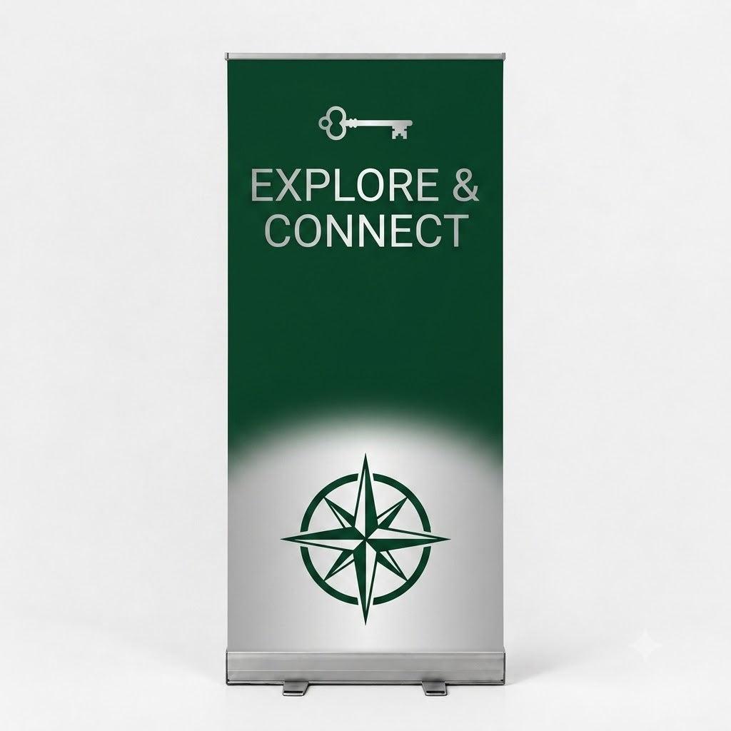 Budget Roll Up Banner for Campus & School Events