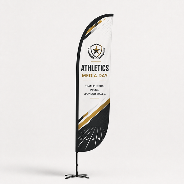 Custom School Feather Flag – Convex