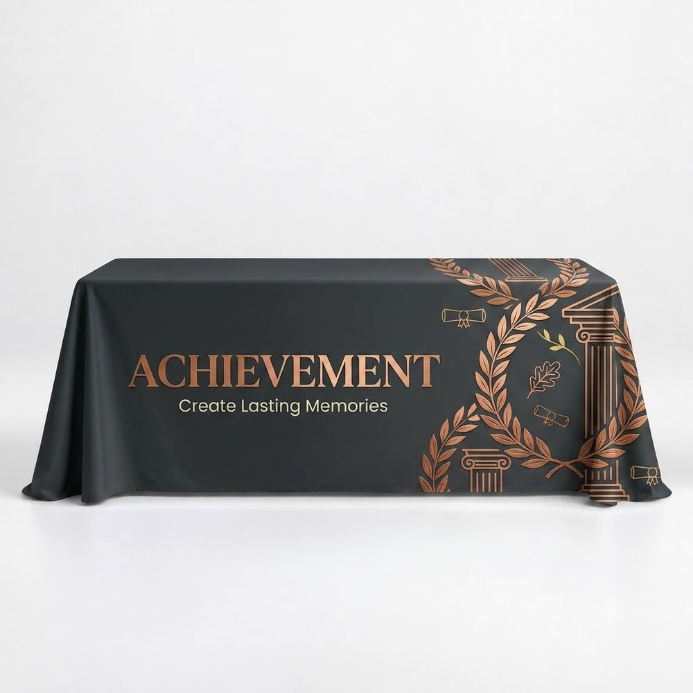 Custom School Table Cover with Logo – Standard 3-Sided