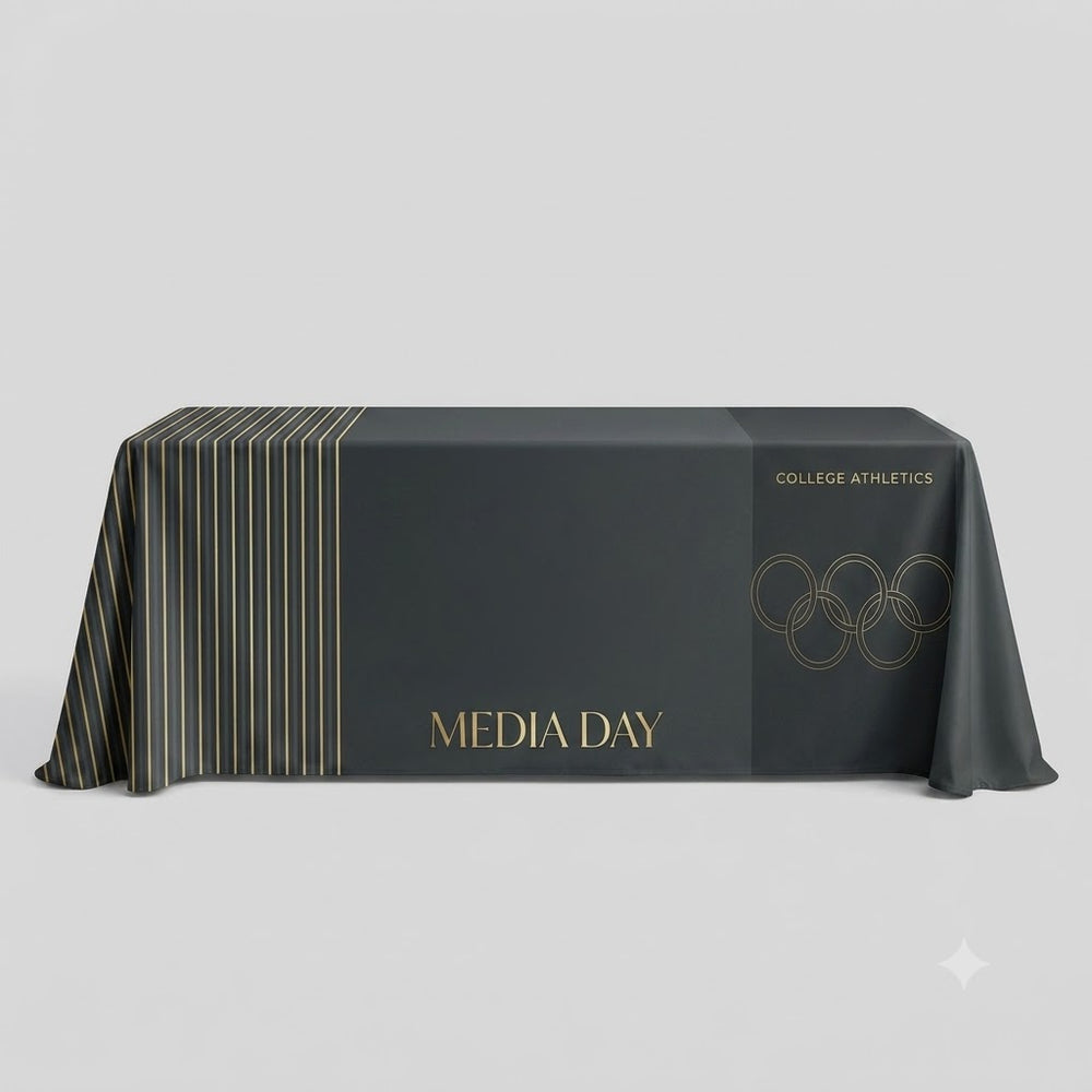 Custom School Table Cover with Logo – Standard 3-Sided