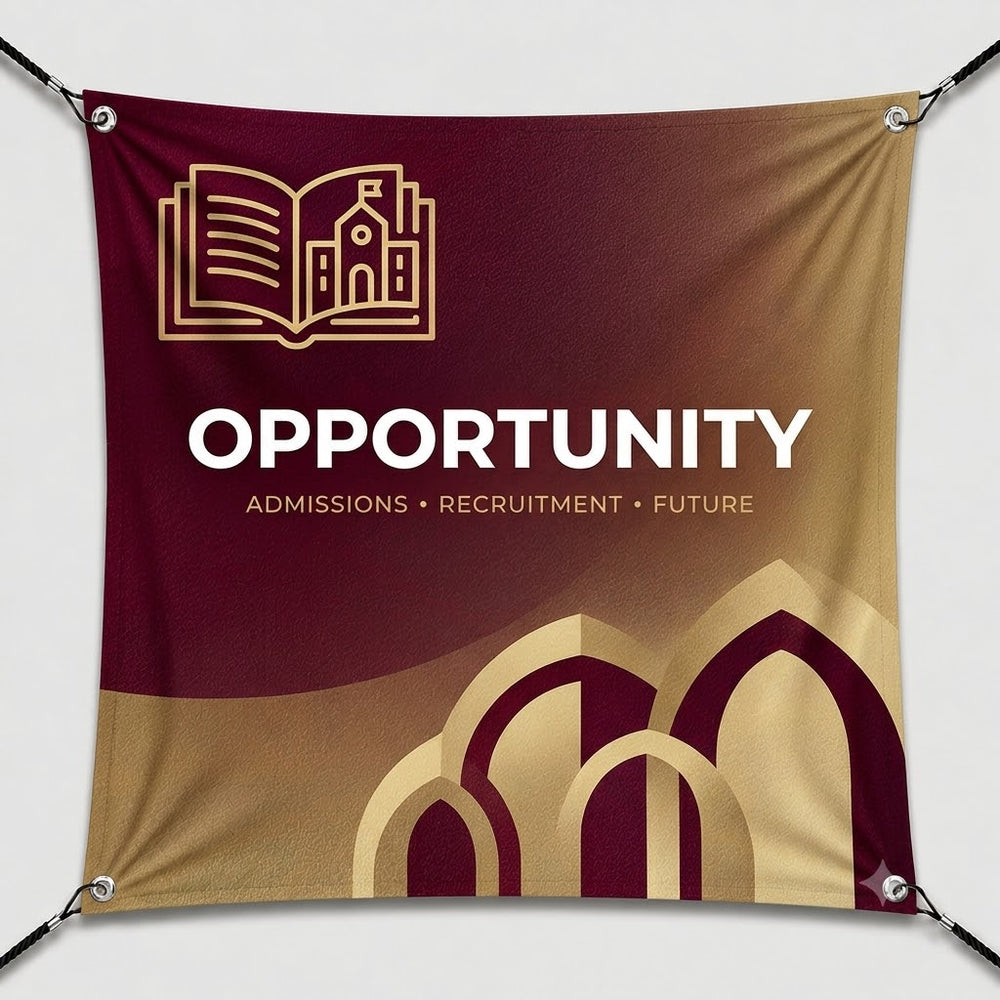 Double-Sided Printed Polyester Fabric for University Events