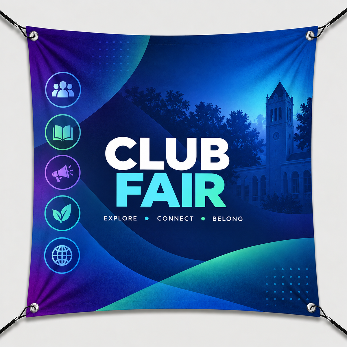 Dye-Sublimation Stretch Fabric Printing for College Displays