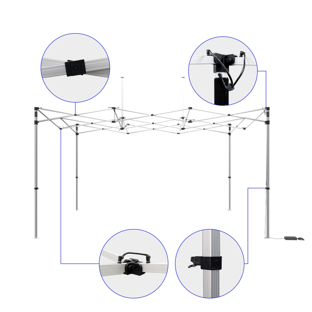 10x15 Lighted Canopy Tent