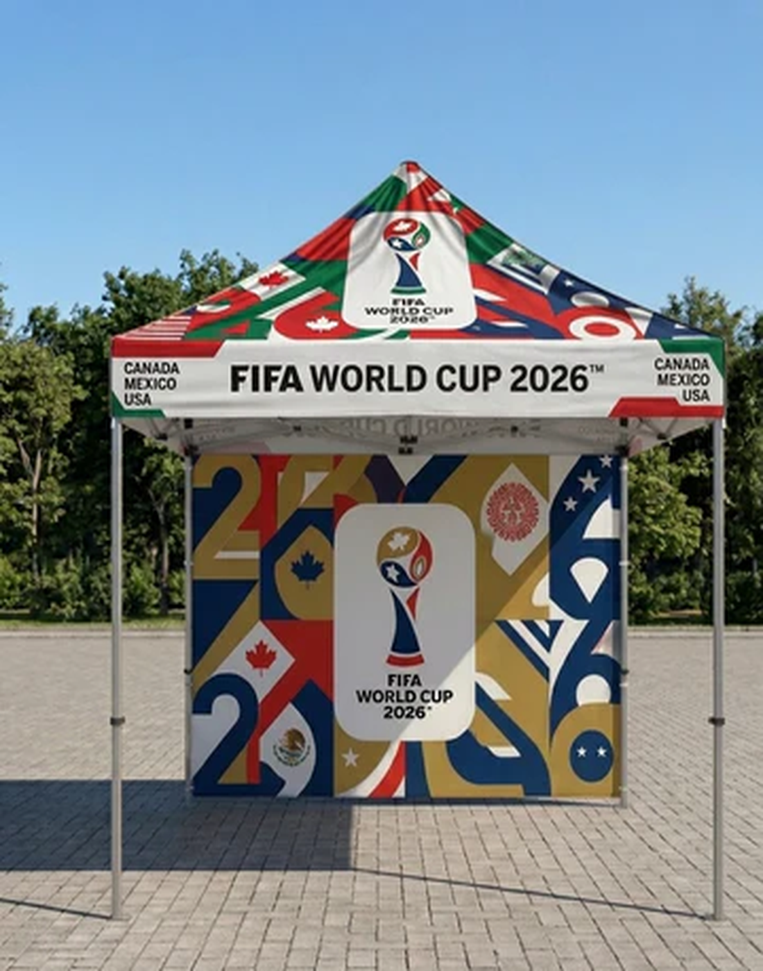FIFA 2026 Heavy Duty Custom Canopy Tent (6.5ft x 10ft)