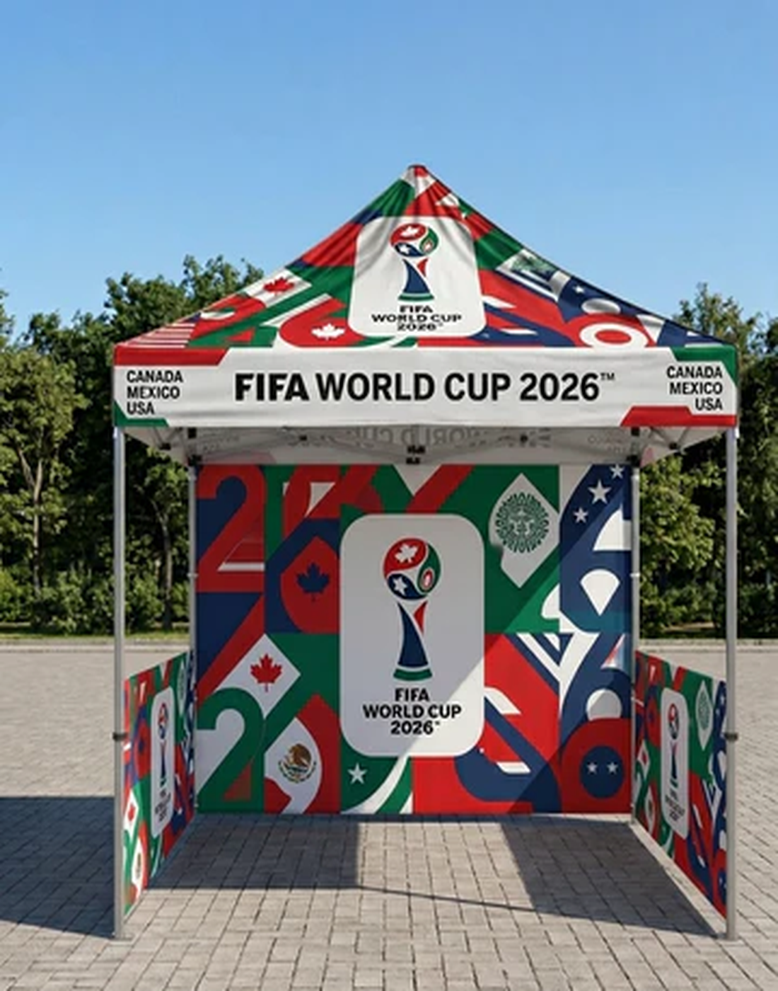 FIFA 2026 Heavy Duty Custom Canopy Tent (10ft x 10ft)