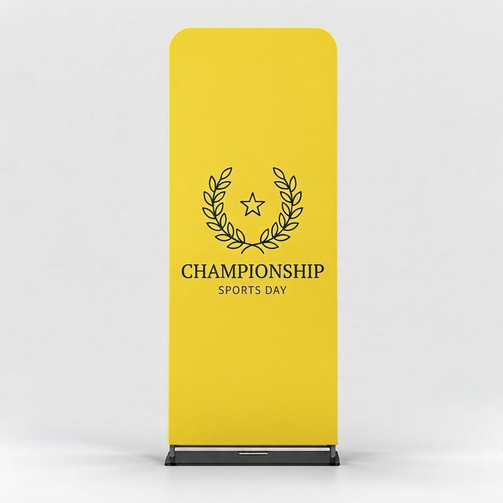 Soportes EZ Banner para exhibiciones en ferias comerciales