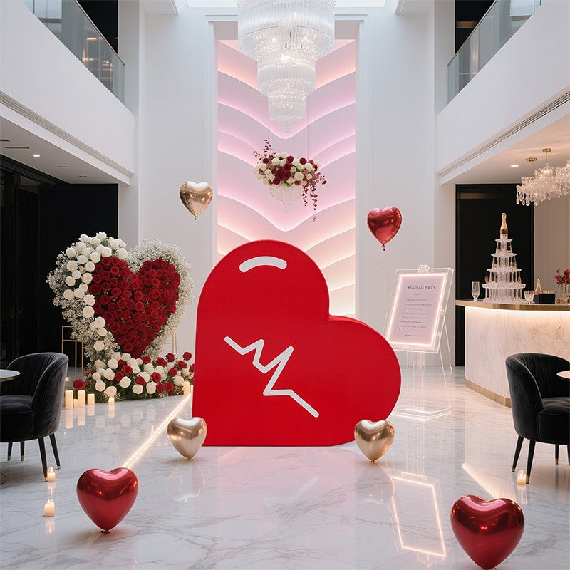 3D Heart Shape Backdrop – Romantic Event & Photo Prop – Backdropsource