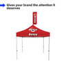 10x10 Canopy Tent with Peak Flag Kit