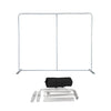 10ft x 10ft Straight Exhibit Pro 3-in-1 Display Kit with Hard Podium Case - Backdropsource