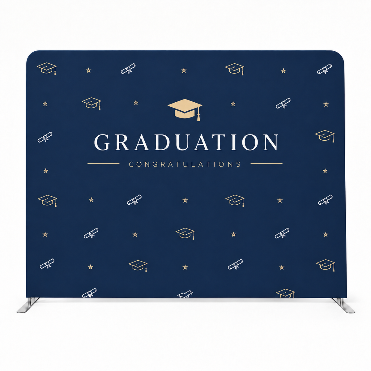 Graduation Step and Repeat Backdrop – Tension Fabric