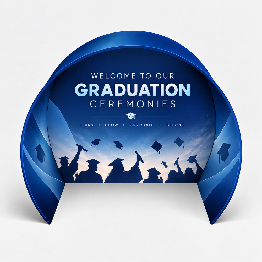 Half Circle Photo Booth Backdrop for Prom & Graduation
