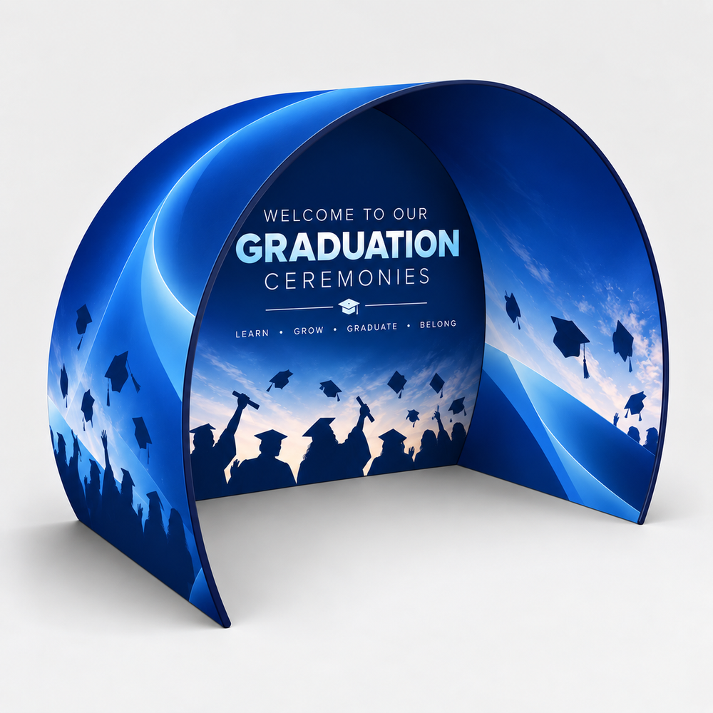 Half Circle Photo Booth Backdrop for Prom & Graduation