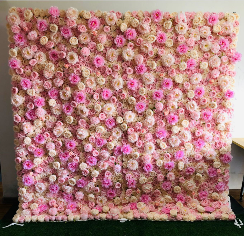 Artificial Floral Event Wall Backdrop - Style 02