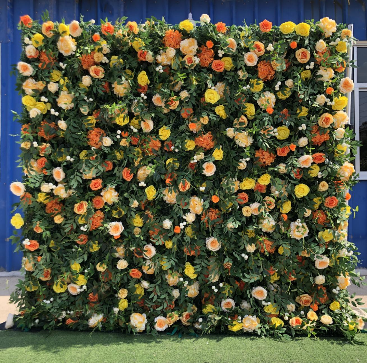 Artificial Floral Event Wall Backdrop - Style 20