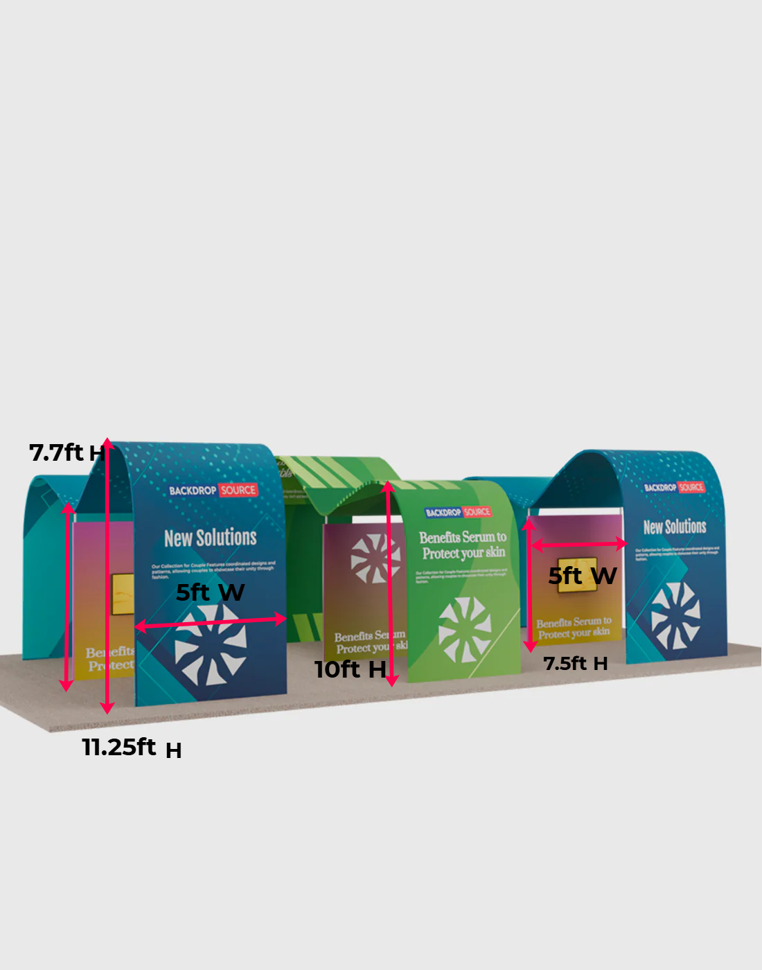 Modular Booth Kits 30ft x 20ft - Model 1