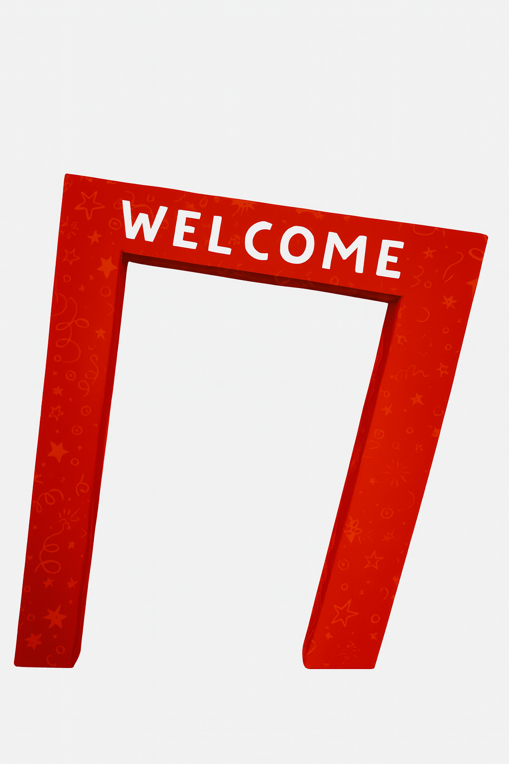 3D Slanted Arch Display Wall