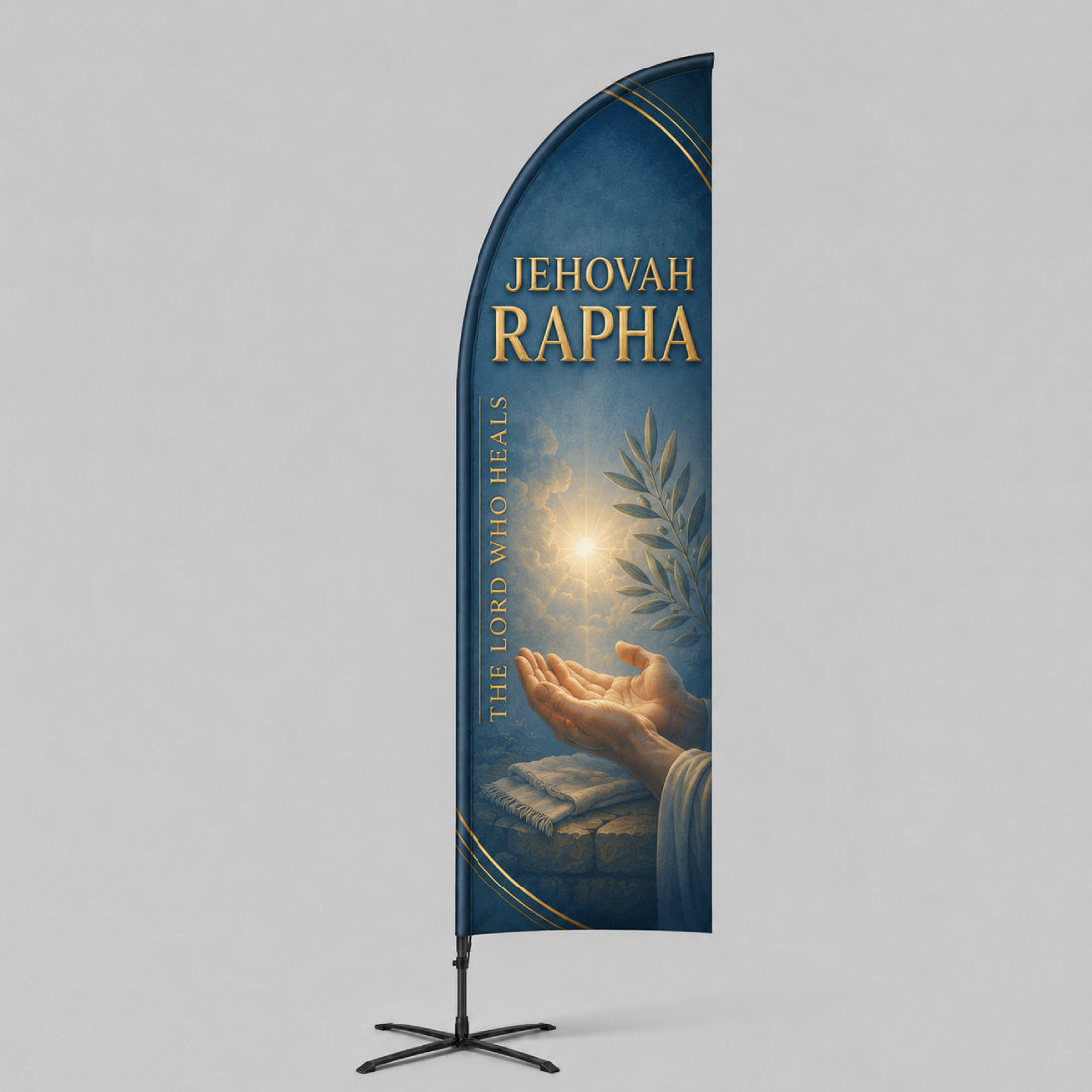 Church Straight Feather Wayfinding Flag