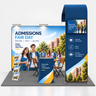 L-Arch TV Display Kit for University Recruiting Booths – 10ft