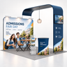 L-Arch TV Display Kit for University Recruiting Booths – 10ft