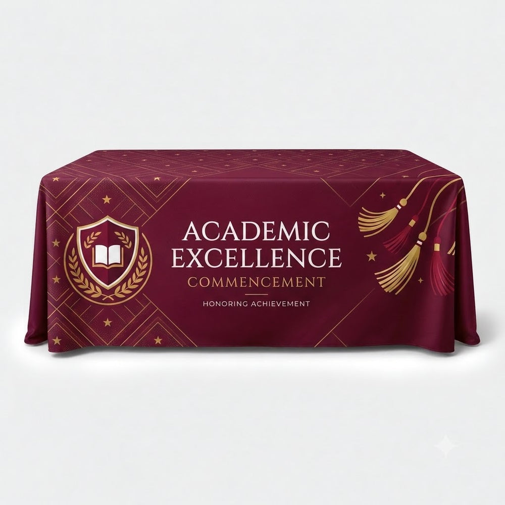 Pleated Table Cover for Graduation & Admissions Tables