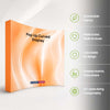 Fabric Pop Up Curved Velcro Media Wall
