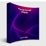Fabric Pop Up Curved Velcro Media Wall
