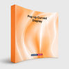 Fabric Pop Up Curved Velcro Media Wall